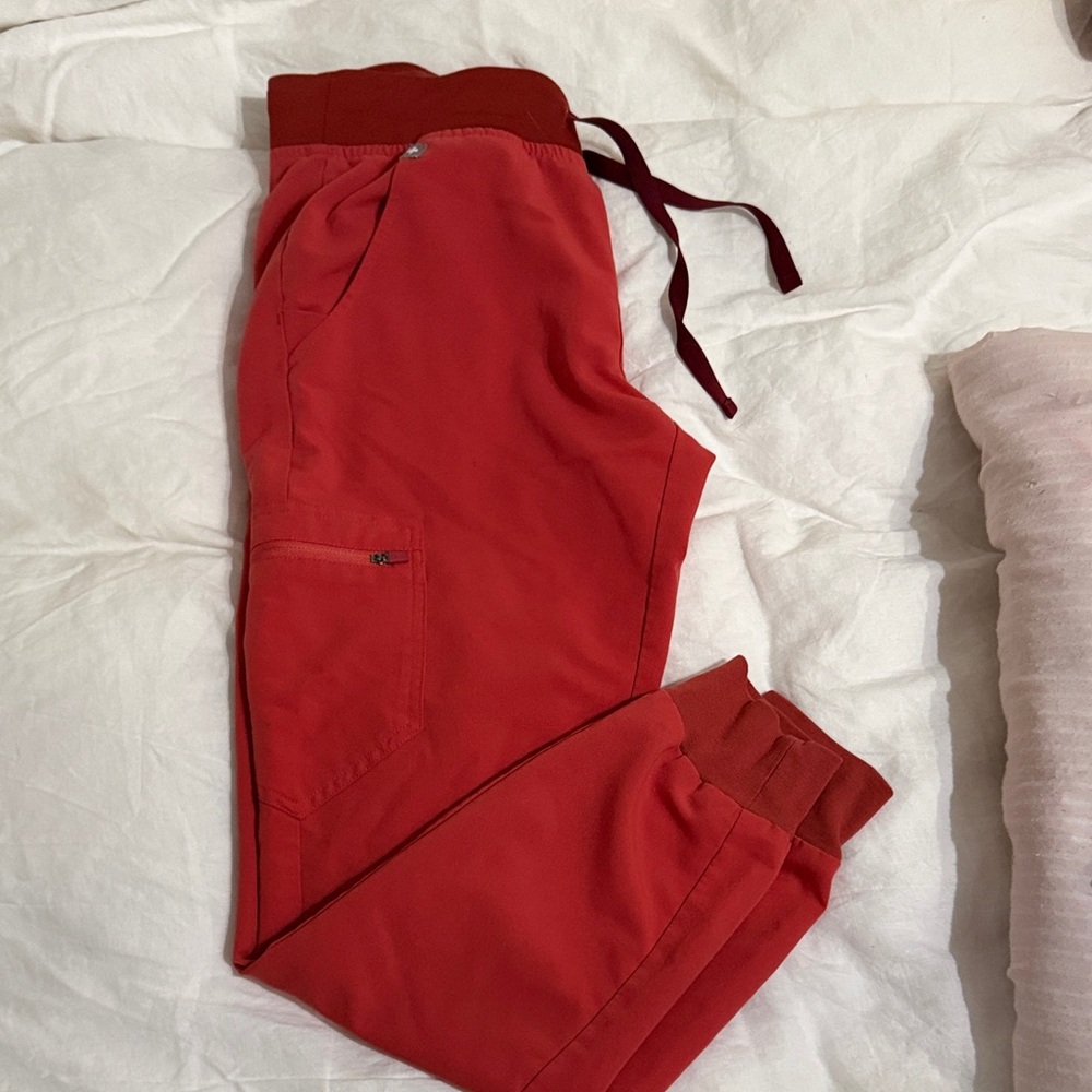 Figs Zamora jogger scrubs size small, color Clay